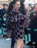 Sofia Carson Leggy, Outside Build Studio in NYC