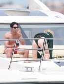 Sophie Turner Booty in a Swimsuit on a Yacht in Mexico
