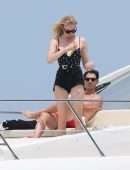 Sophie Turner Booty in a Swimsuit on a Yacht in Mexico