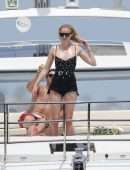 Sophie Turner Booty in a Swimsuit on a Yacht in Mexico