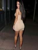 Yazmin Oukhellou Leggy, Outside the Gallery in London