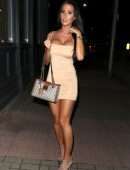 Yazmin Oukhellou Leggy, Outside the Gallery in London