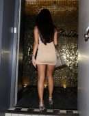 Yazmin Oukhellou Leggy, Outside the Gallery in London