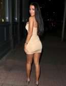 Yazmin Oukhellou Leggy, Outside the Gallery in London