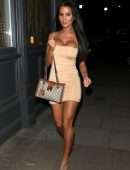 Yazmin Oukhellou Leggy, Outside the Gallery in London