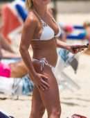 Zara Holland in Bikini at a Beach in Barbados