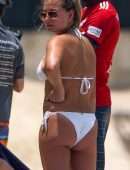 Zara Holland in Bikini at a Beach in Barbados