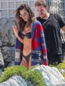 Alessandra Ambrosio in Bikini at a Pool in Cannes