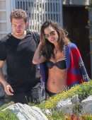 Alessandra Ambrosio in Bikini at a Pool in Cannes