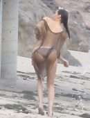 Bella Hadid in See-Through for Photoshoot in Malibu