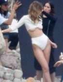Bella Hadid in See-Through for Photoshoot in Malibu