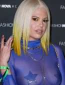 Chanel West Coast in See-through at Fashion Nova x Cardi B Collection Launch Event