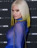 Chanel West Coast in See-through at Fashion Nova x Cardi B Collection Launch Event