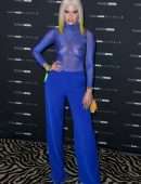Chanel West Coast in See-through at Fashion Nova x Cardi B Collection Launch Event