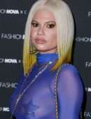 Chanel West Coast in See-through at Fashion Nova x Cardi B Collection Launch Event