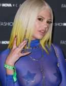 Chanel West Coast in See-through at Fashion Nova x Cardi B Collection Launch Event