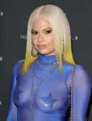 Chanel West Coast in See-through at Fashion Nova x Cardi B Collection Launch Event