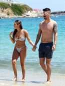 Chloe Goodman in Bikini at a Beach in Mykonos