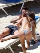 Chloe Goodman in Bikini at a Beach in Mykonos