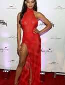 Danielle Herrington in See-through at Sports Illustrated Swimsuit 2019 Issue Launch in Miami