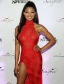 Danielle Herrington in See-through at Sports Illustrated Swimsuit 2019 Issue Launch in Miami