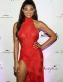 Danielle Herrington in See-through at Sports Illustrated Swimsuit 2019 Issue Launch in Miami