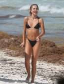 Delilah Belle Hamlin in Thong Bikini On the Beach in Tulum