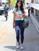 Eiza Gonzalez Booty in Tights, Outside Hair Salon in Los Angeles