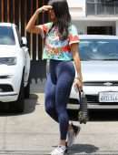 Eiza Gonzalez Booty in Tights, Outside Hair Salon in Los Angeles