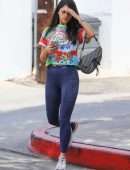 Eiza Gonzalez Booty in Tights, Outside Hair Salon in Los Angeles