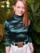 Emma Stone at Louis Vuitton Cruise 2020 Fashion Show in New York
