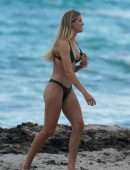 Eugenie Bouchard in Thong Bikini at in Miami Beach
