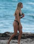 Eugenie Bouchard in Thong Bikini at in Miami Beach