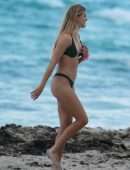 Eugenie Bouchard in Thong Bikini at in Miami Beach