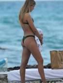 Eugenie Bouchard in Thong Bikini at in Miami Beach