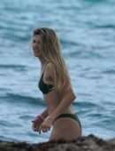 Eugenie Bouchard in Thong Bikini at in Miami Beach