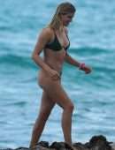 Eugenie Bouchard in Thong Bikini at in Miami Beach