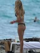 Eugenie Bouchard in Thong Bikini at in Miami Beach