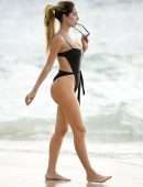 Farrah Abraham Booty in Black Swimsuit in Puerto Vallarta