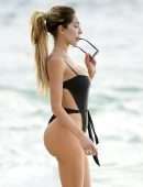 Farrah Abraham Booty in Black Swimsuit in Puerto Vallarta