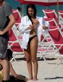 Giulia De Lellis for Bikini Photoshoot on the Beach in Miami