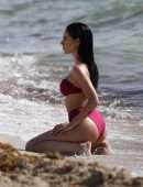 Giulia De Lellis for Bikini Photoshoot on the Beach in Miami