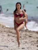 Giulia De Lellis for Bikini Photoshoot on the Beach in Miami
