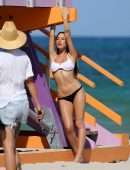 Giulia De Lellis for Bikini Photoshoot on the Beach in Miami