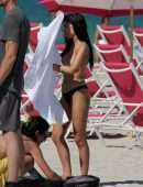 Giulia De Lellis for Bikini Photoshoot on the Beach in Miami