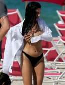 Giulia De Lellis for Bikini Photoshoot on the Beach in Miami