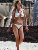 Heather Graham in Bikini on the Beach in Mexico
