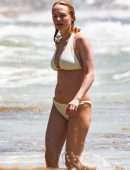 Heather Graham in Bikini on the Beach in Mexico