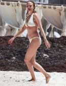 Heather Graham in Bikini on the Beach in Mexico