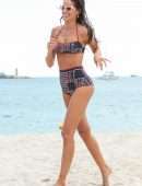 Izabel Goulart in Bikini on the Beach in Cannes